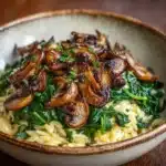 Spinach Mushroom Orzo Recipe