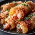 Shrimp & Crab Rangoon Egg Rolls Recipe