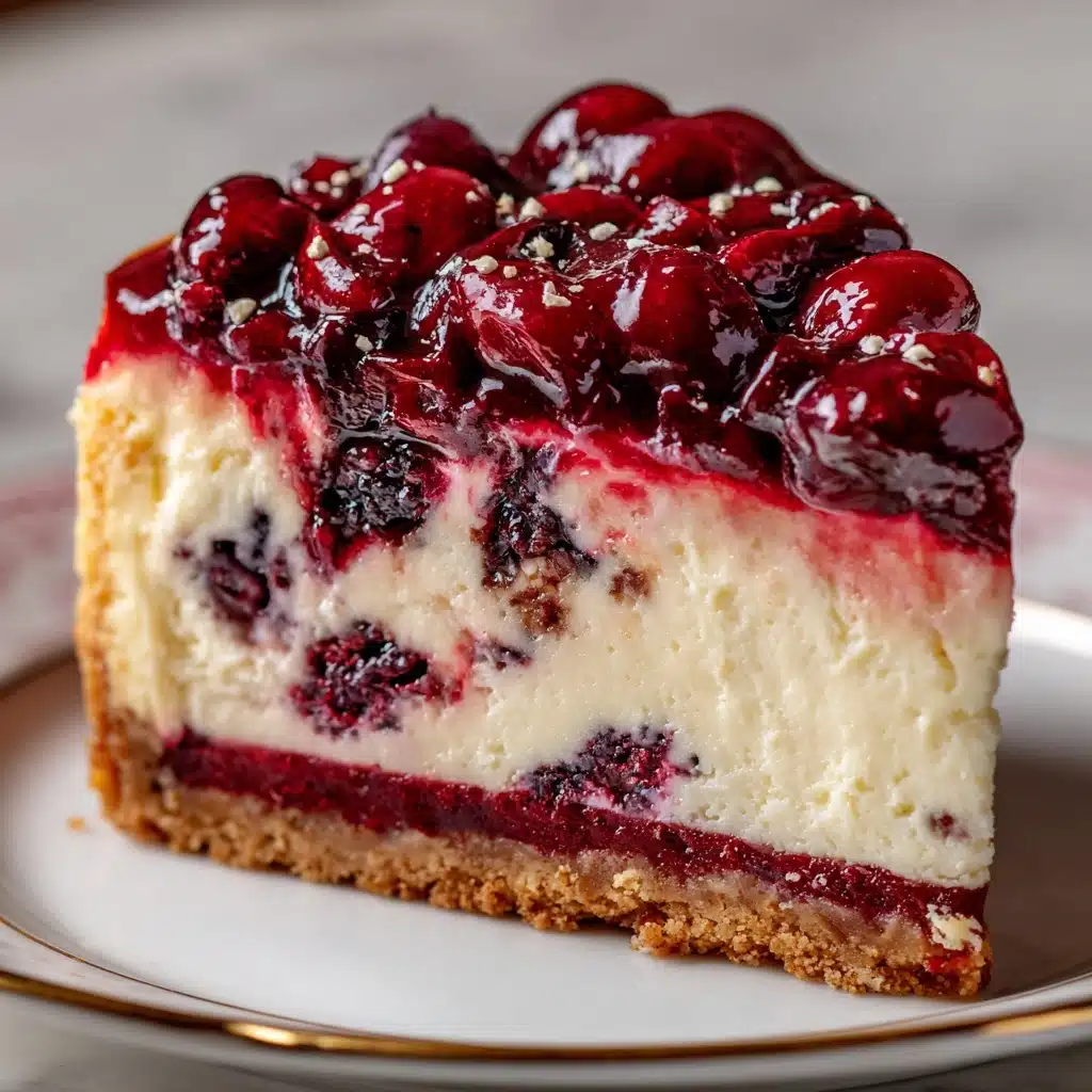 No-Bake Cherry Cheesecake Bars Recipe - Recipe Image
