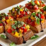 Tomato and Pepper Bruschetta Recipe
