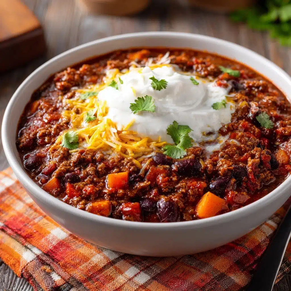 Three-Bean Sweet Potato Chili Recipe