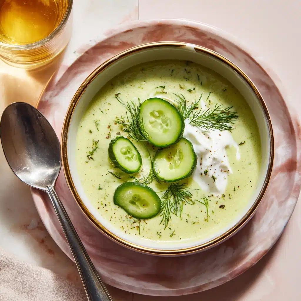 Cold Cucumber Soup with Yogurt and Dill Recipe - Recipe Image