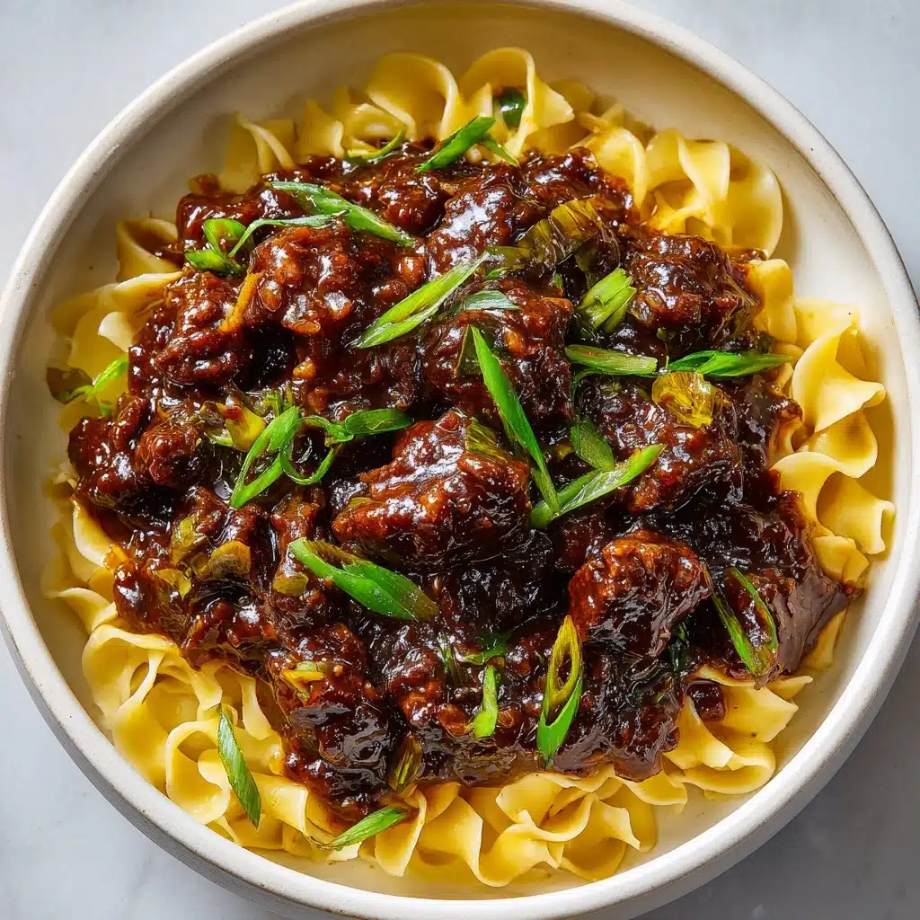 Slow Cooker Korean Beef Noodles Recipe