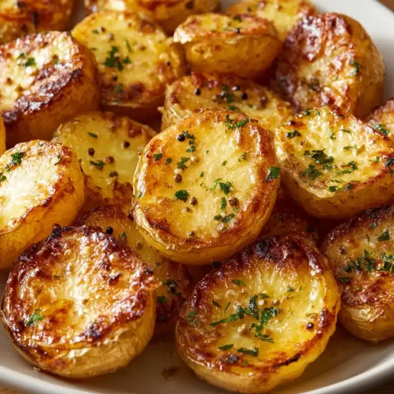 Baked Garlic Butter Potatoes Recipe