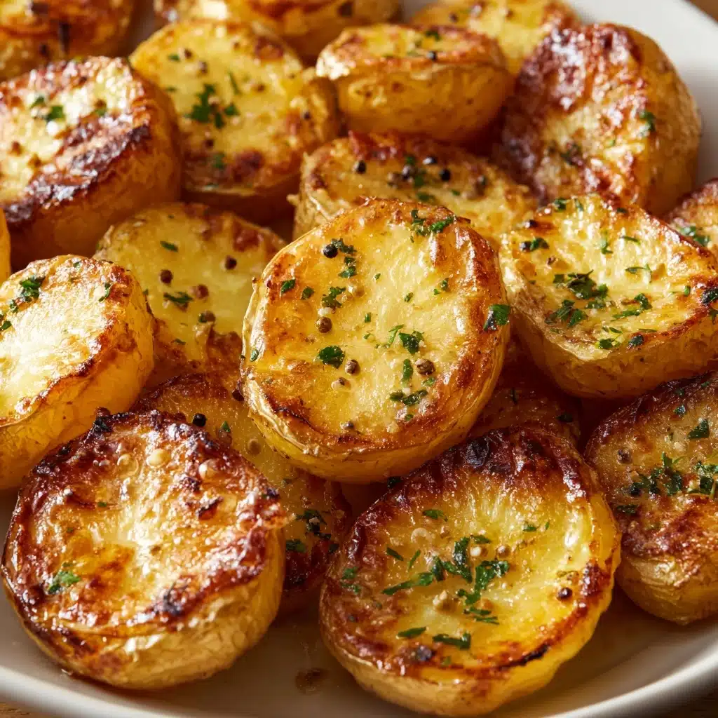 Baked Garlic Butter Potatoes Recipe - Recipe Image