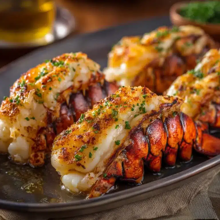 Gourmet Baked Stuffed Lobster Tails Recipe