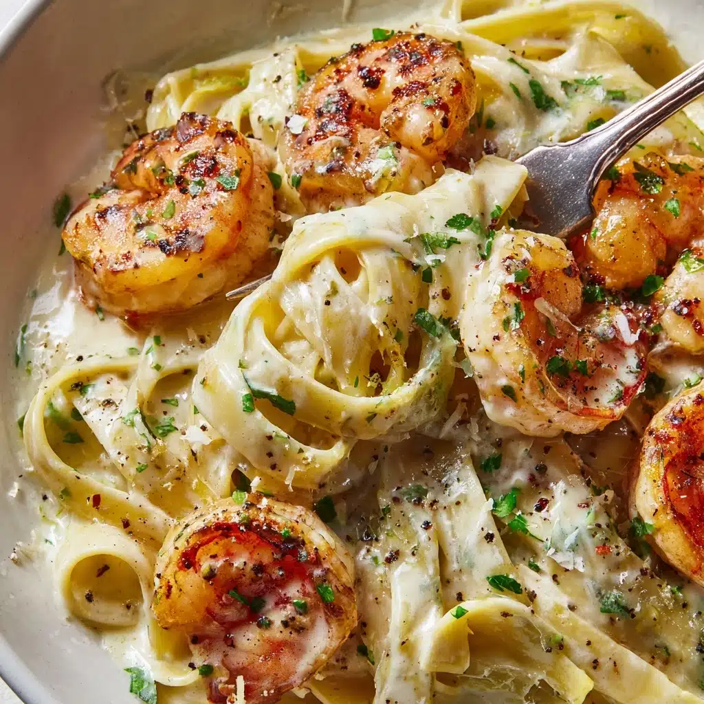 Shrimp Fettuccine Alfredo Recipe - Recipe Image