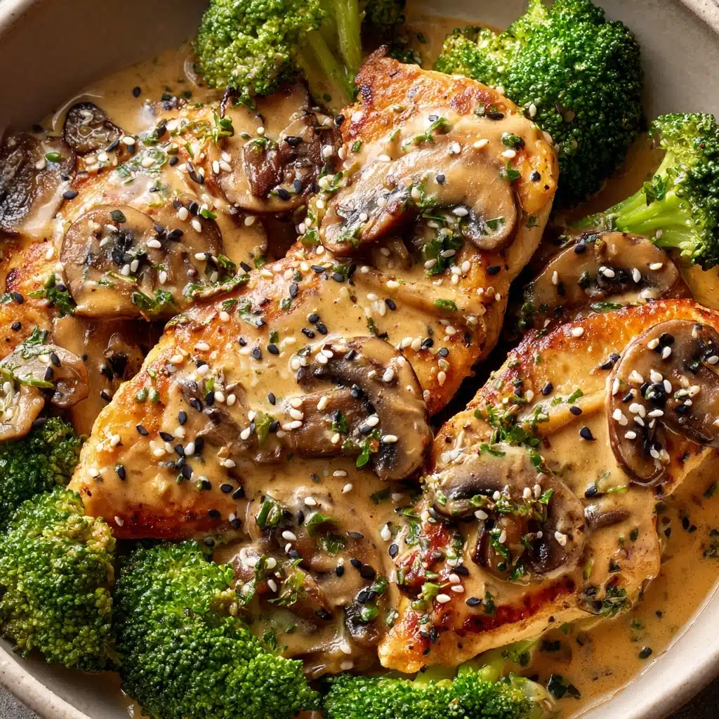 Creamy Broccoli and Mushroom Chicken Recipe
