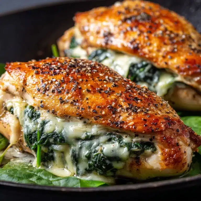 Spinach and Cheese Stuffed Chicken Breast Recipe