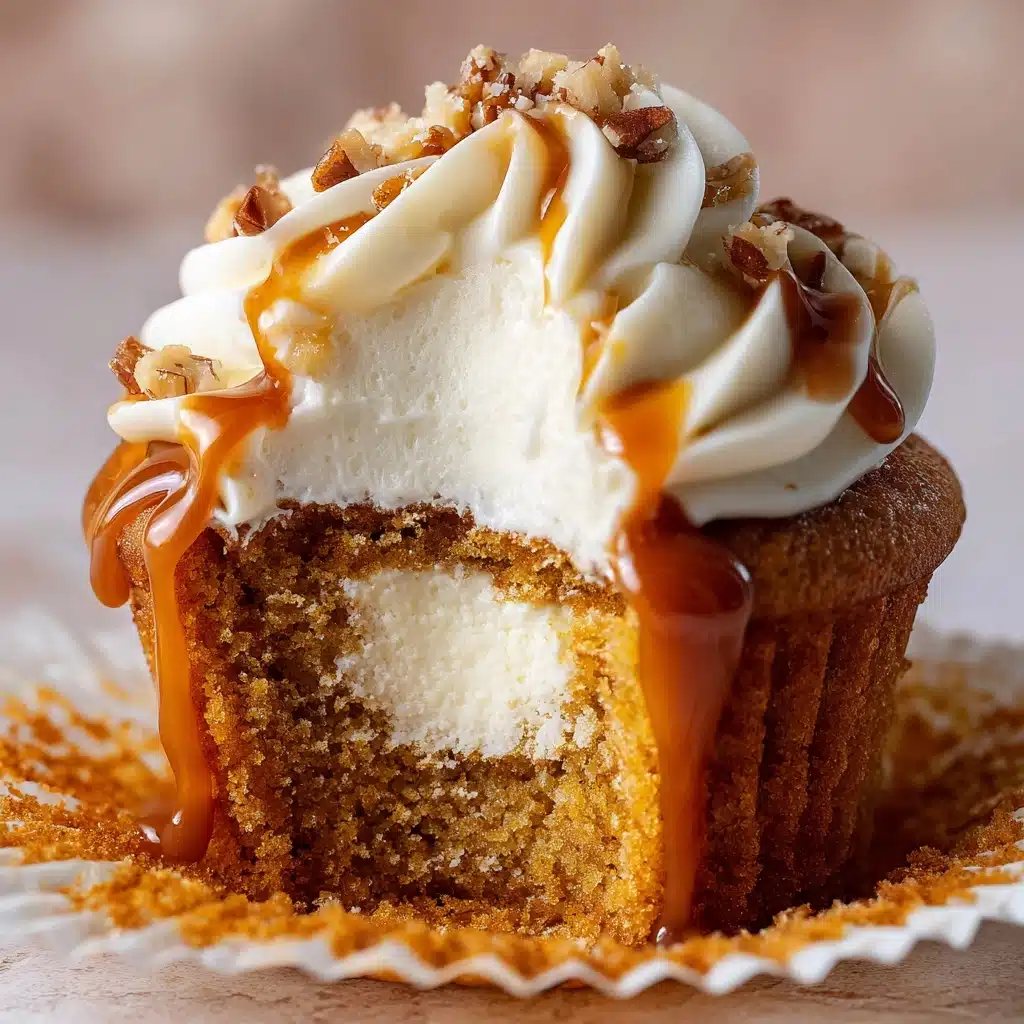 Salted Caramel Cream Cheese Cupcakes Recipe - Recipe Image