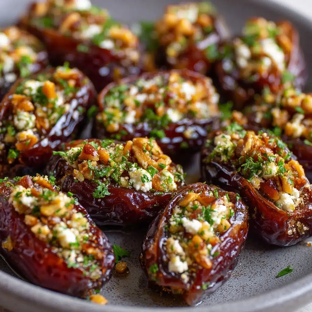 Feta-Parmesan Roasted Stuffed Dates Recipe