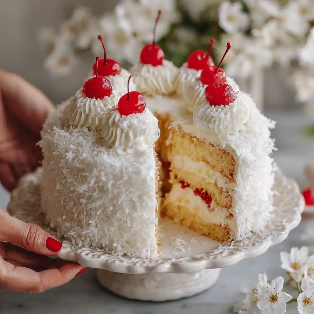 Old-Fashioned Snowball Cake Recipe - Recipe Image