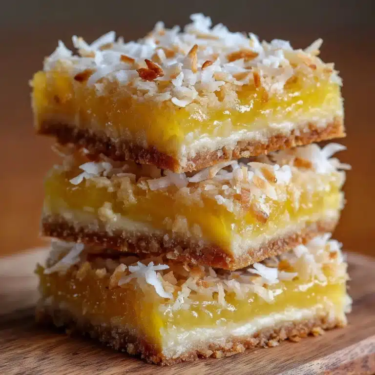 Buttery Coconut Bars Recipe