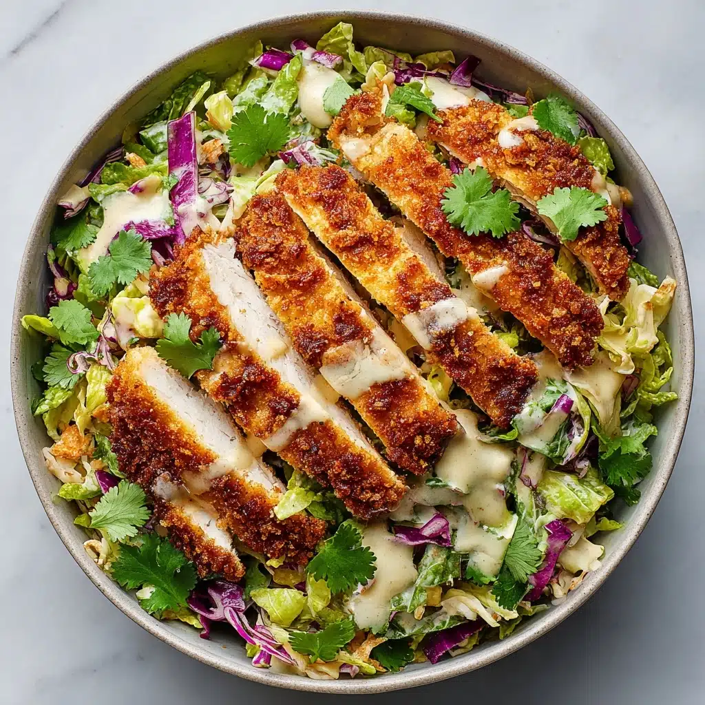 Caesar Slaw with Crispy Chicken Recipe