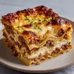 Reuben Bake with Layers of Corned Beef, Sauerkraut, and Swiss Cheese Recipe