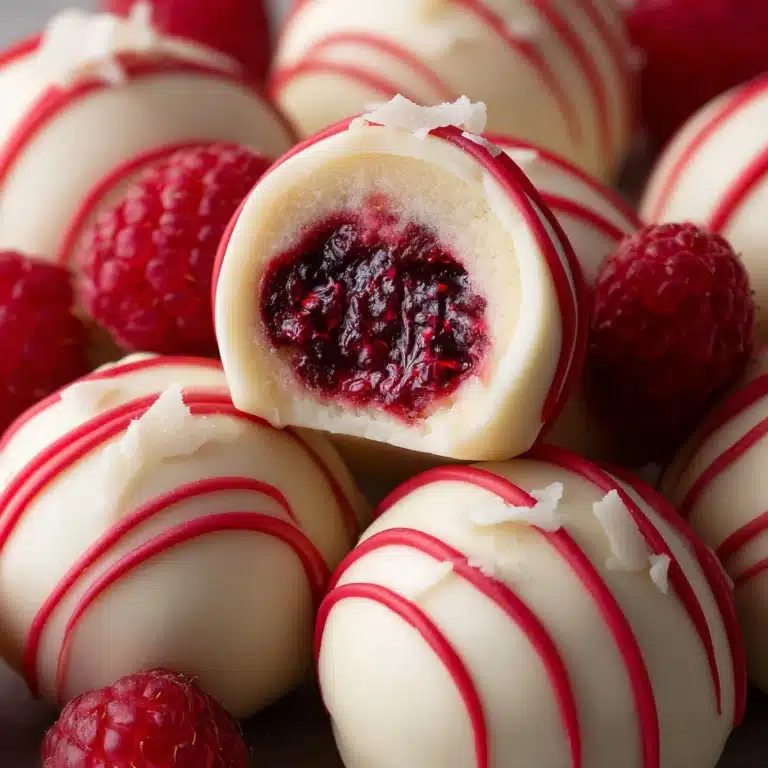 White Chocolate Raspberry Cheesecake Balls Recipe