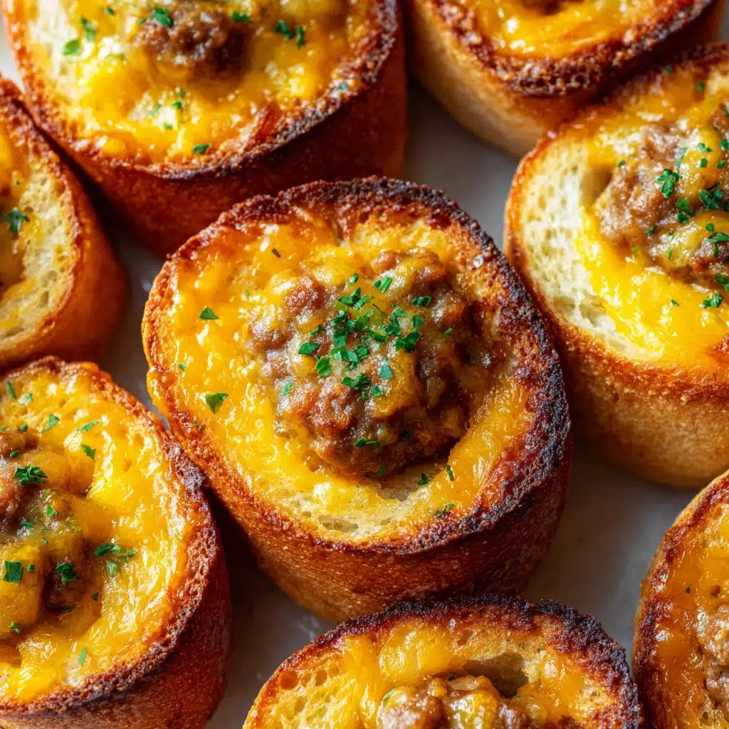 Sausage-Cheese Ball Biscuit Cups Recipe - Recipe Image