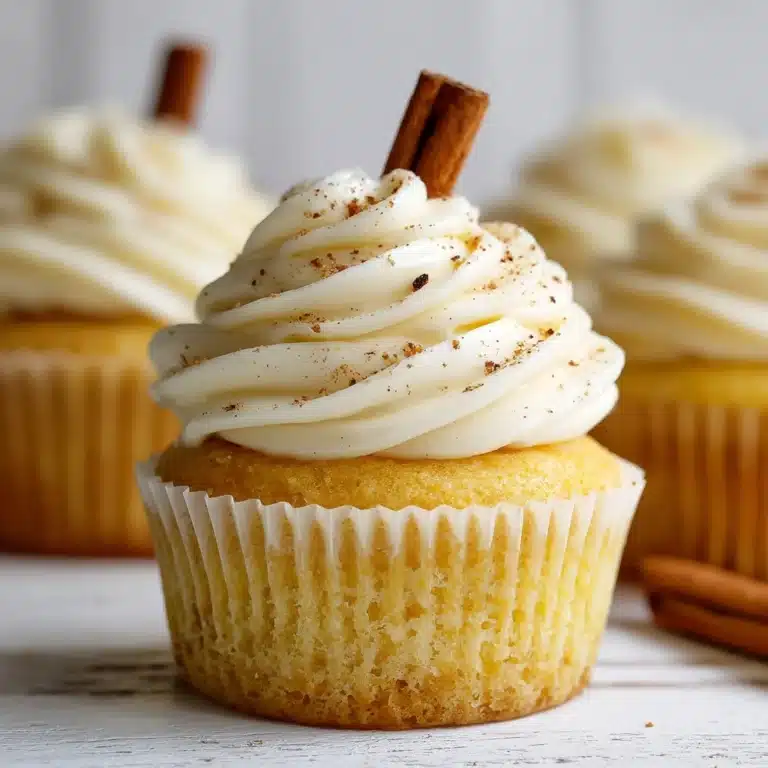Easy Eggnog Cupcakes Recipe