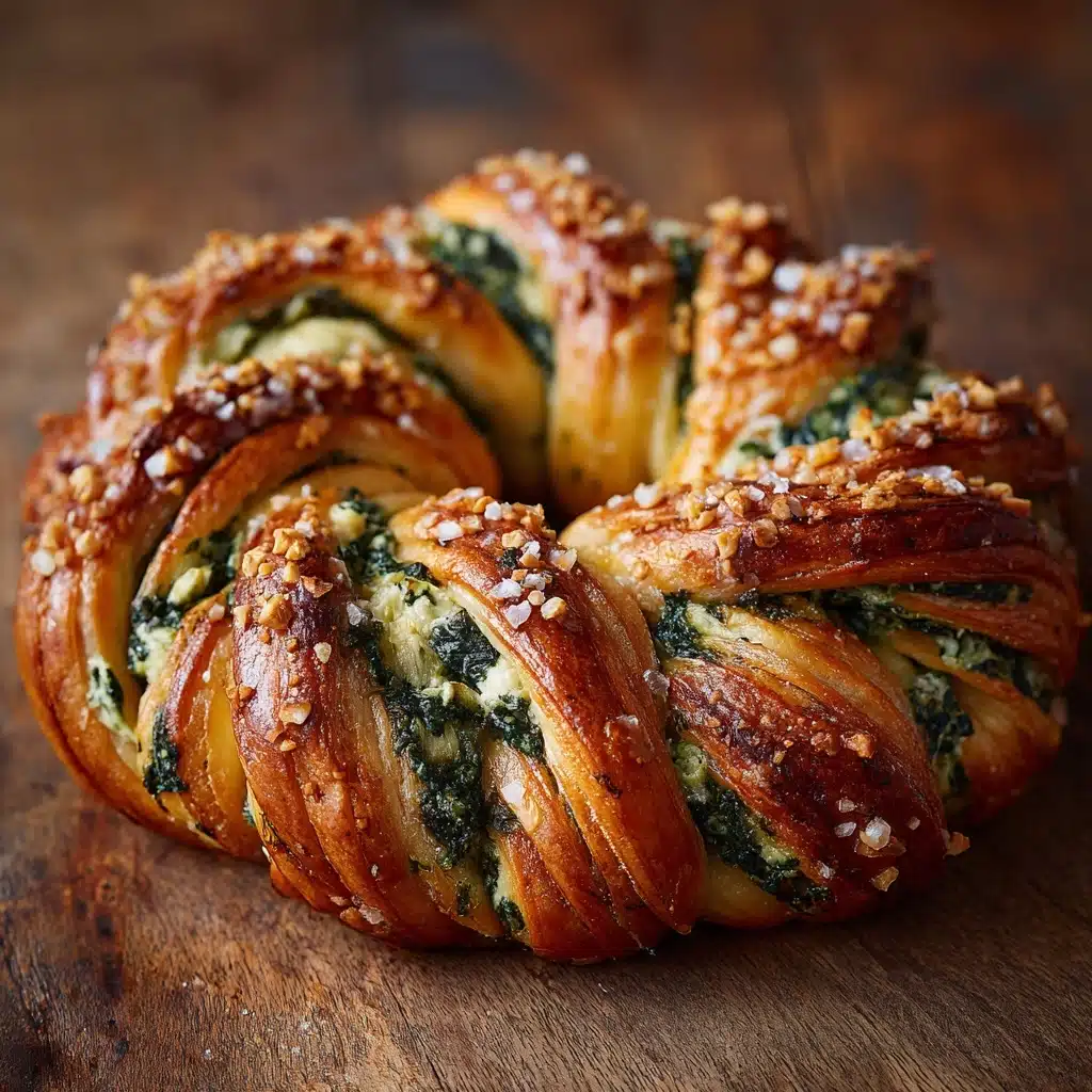 Spinach and Artichoke Stuffed Soft Pretzels Recipe - Recipe Image