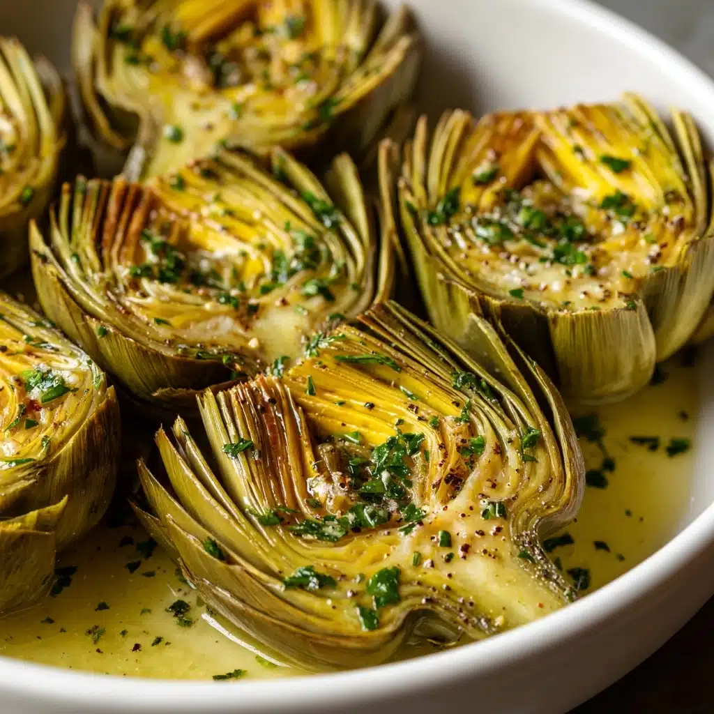 Roasted Artichokes with Garlic Butter Recipe - Recipe Image