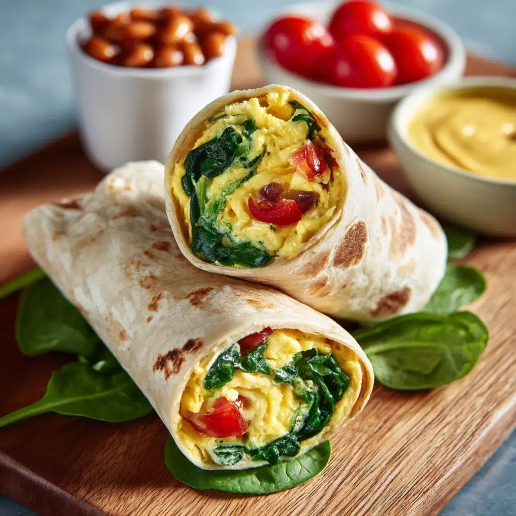Egg and Spinach Breakfast Wrap Recipe - Recipe Image