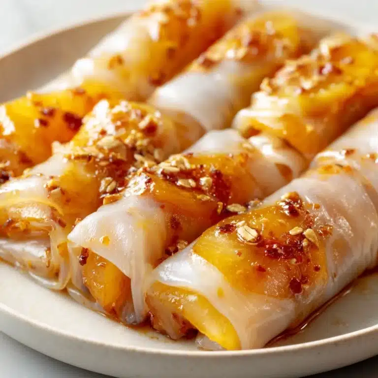 Baked Apple Pie Rice Paper Rolls Recipe