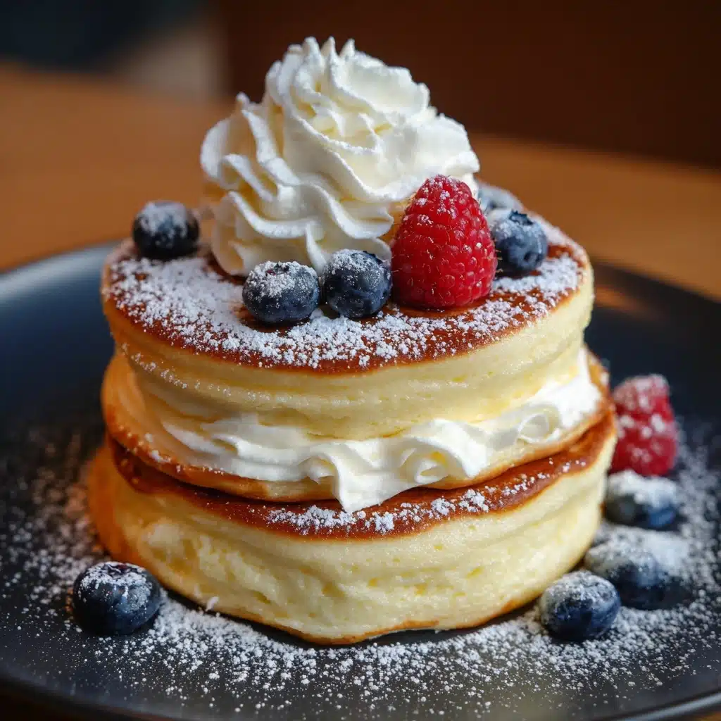 Fluffy Japanese Soufflé Pancakes Recipe - Recipe Image