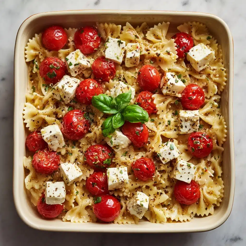 Baked Feta Pasta Recipe with Cherry Tomatoes Recipe - Recipe Image