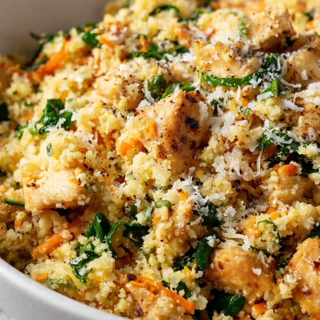 Pesto Chicken Cauliflower Rice Recipe - Recipe Image