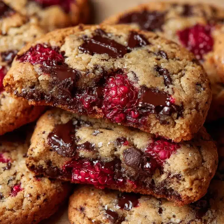 Raspberry Chocolate Chunk Cookies Recipe
