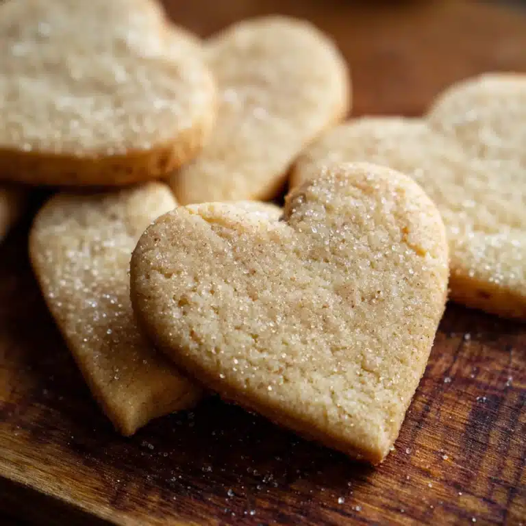 Heart-Shaped Peanut Butter Cookies Recipe