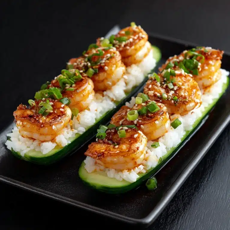 Shrimp Avocado Cucumber Boats Recipe