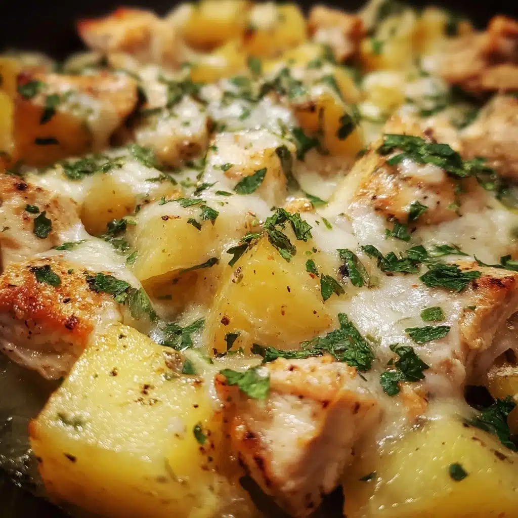 Garlic Parmesan Chicken and Potatoes Recipe - Recipe Image