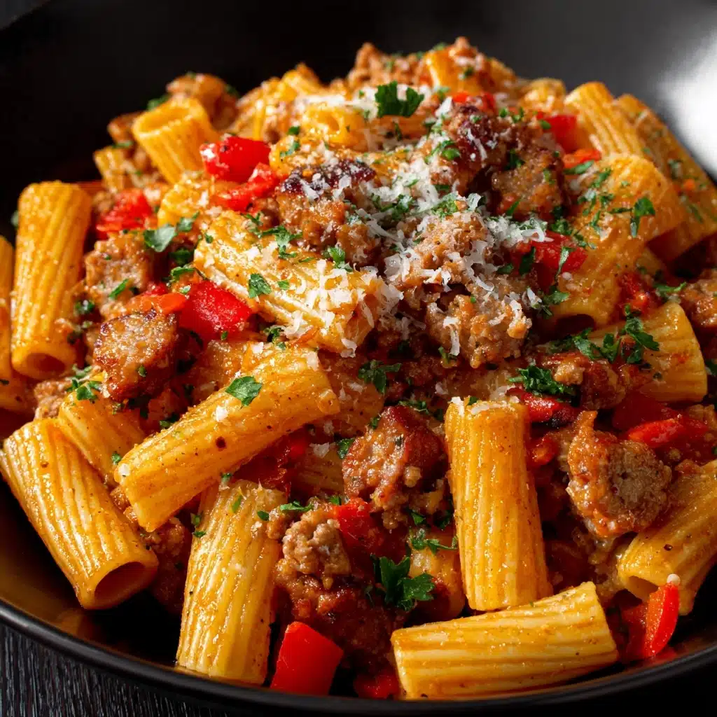 Sweet Pepper and Sausage Pasta Recipe - Recipe Image