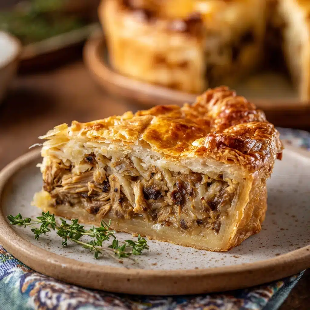 Chicken and Mushroom Puff Pastry Delight Recipe - Recipe Image