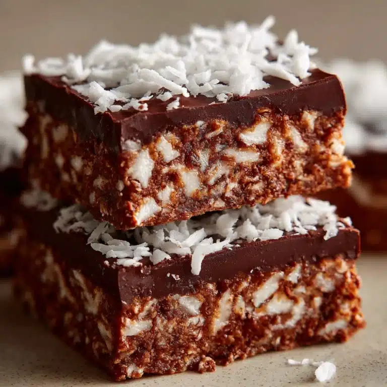 No-Bake Chocolate Coconut Slice Recipe