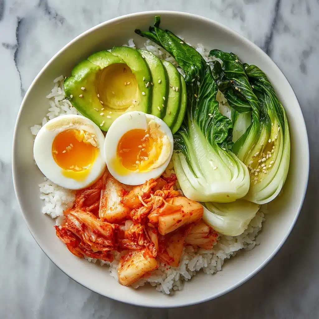 Kimchi Rice Bowl with Jammy Eggs Recipe