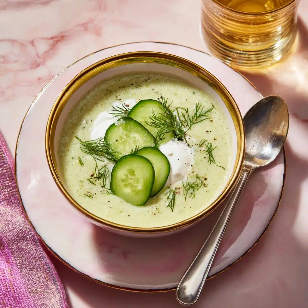 Cold Cucumber Soup with Yogurt and Dill Recipe - Recipe Image
