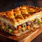 Brisket Pot Pie with Cheddar and Monterey Jack Recipe