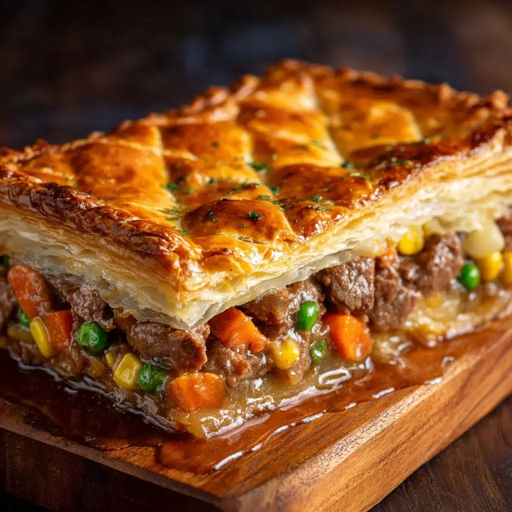 Brisket Pot Pie with Cheddar and Monterey Jack Recipe - Recipe Image