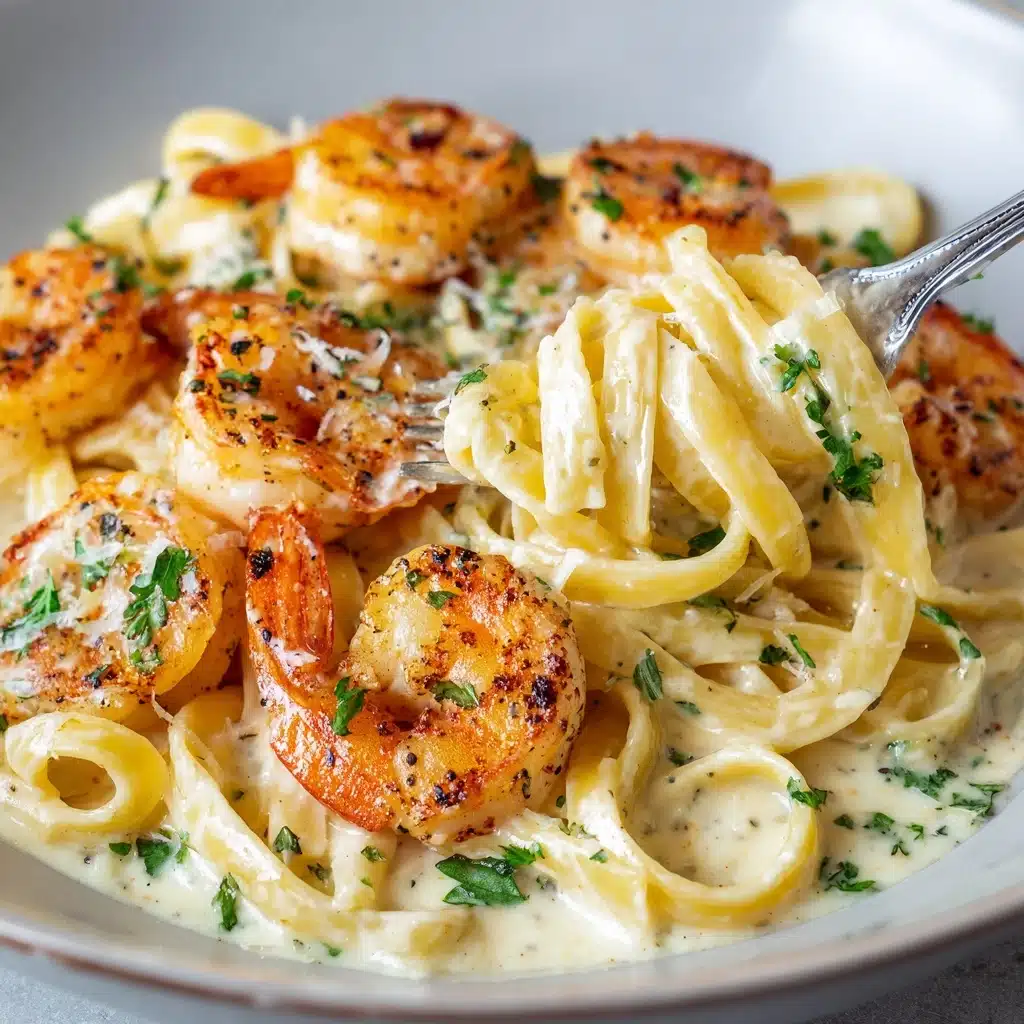Shrimp Fettuccine Alfredo Recipe - Recipe Image