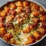 Chicken Alfredo Tater Tot Casserole Recipe