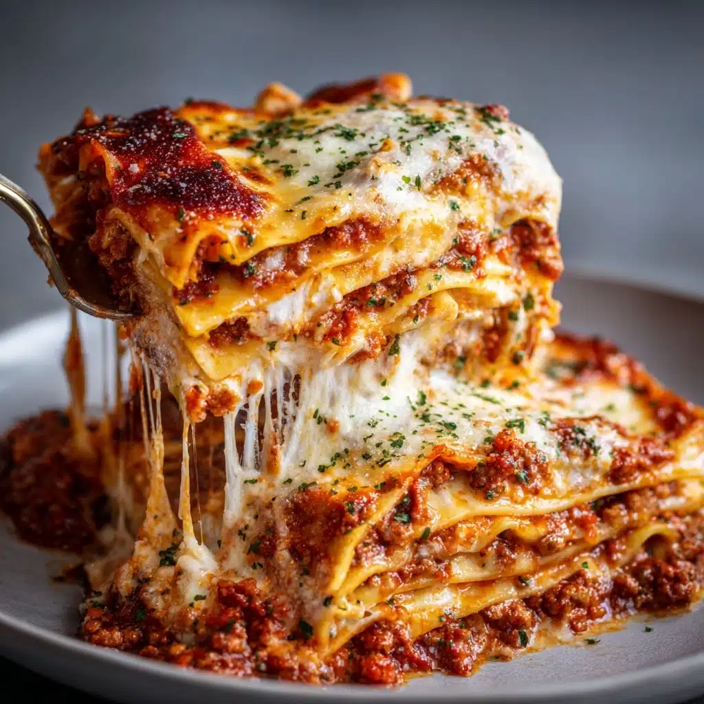 Famous Three-Cheese Lasagna Recipe - Recipe Image