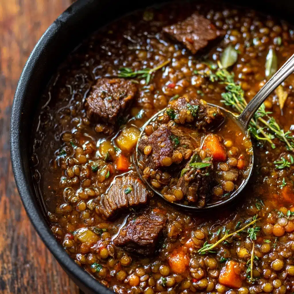 **Moroccan-Spiced Beef and Lentil Stew** Recipe - Recipe Image