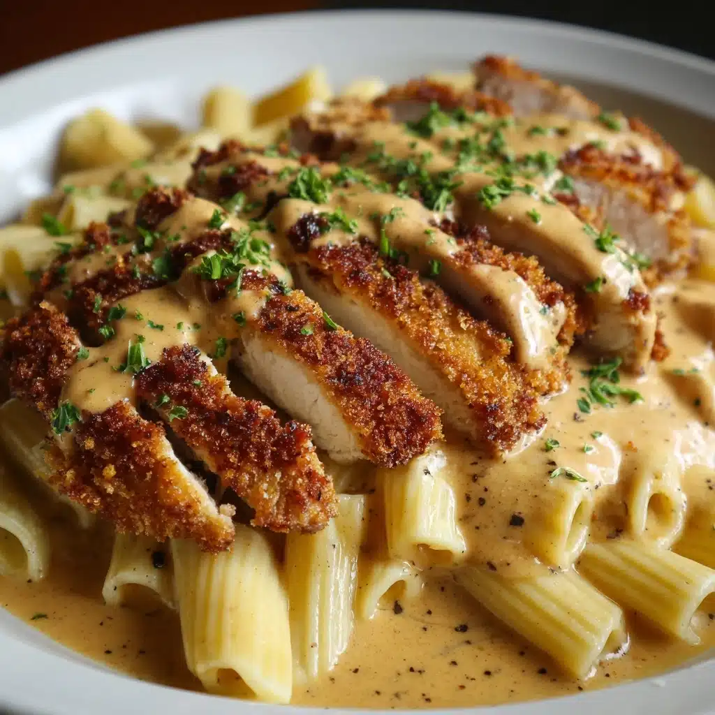 Crispy Chicken with Creamy Pasta Recipe