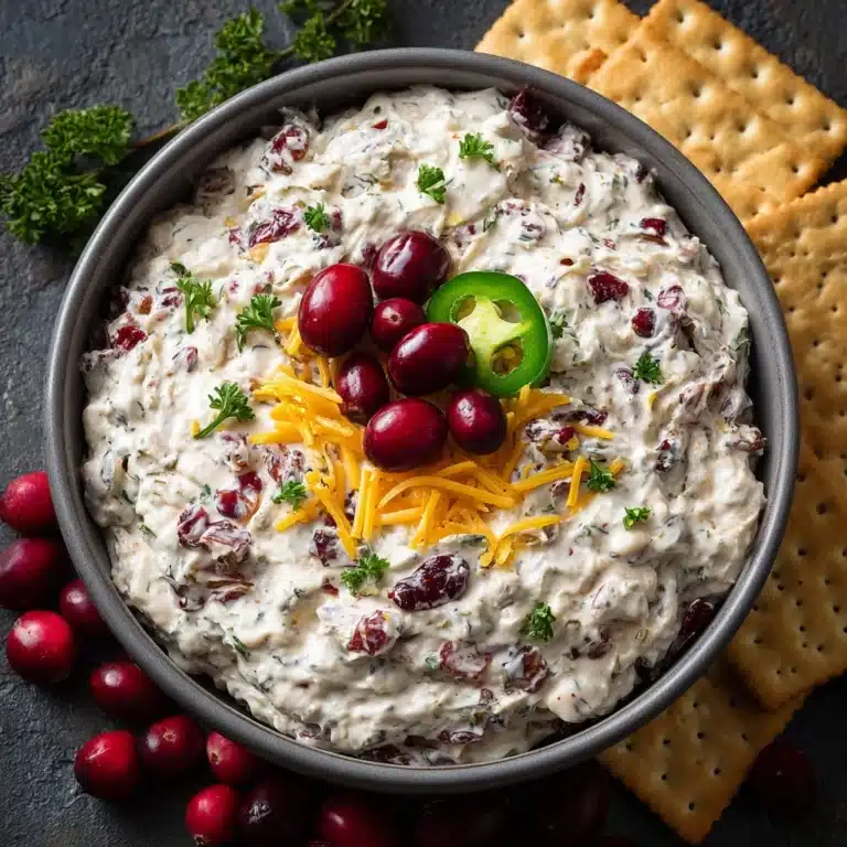 Holiday Cranberry Jalapeño Cream Cheese Dip Recipe