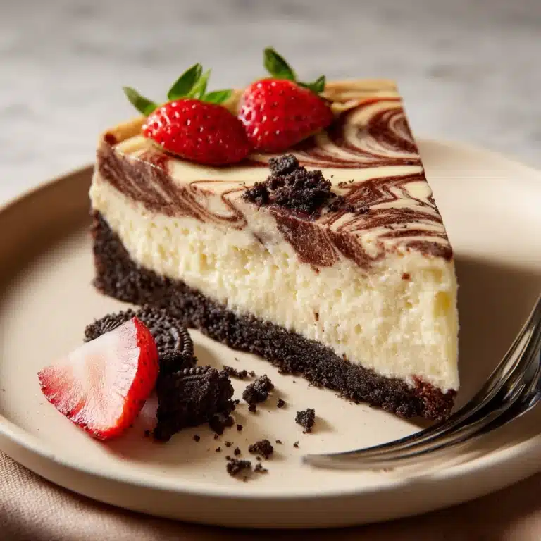 Chocolate Strawberry Swirl Cheesecake Recipe