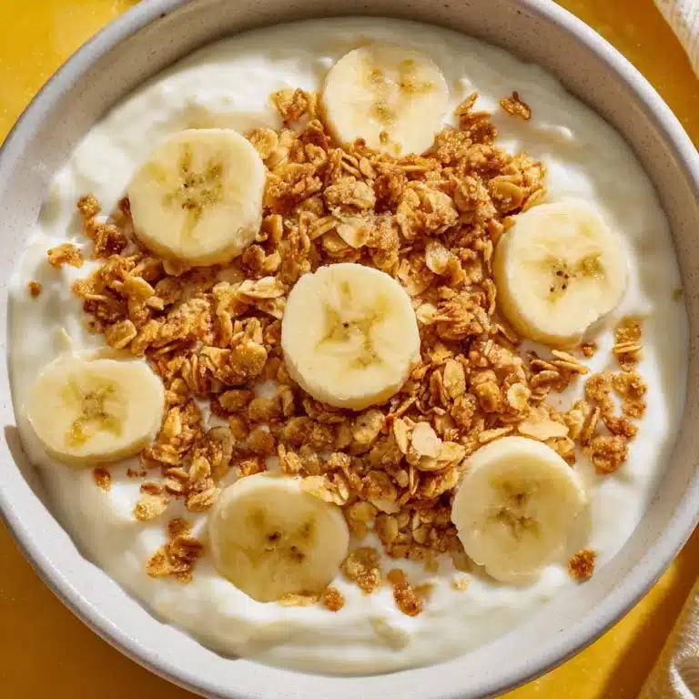 High Protein Banana Pudding Greek Yogurt Bowl Recipe