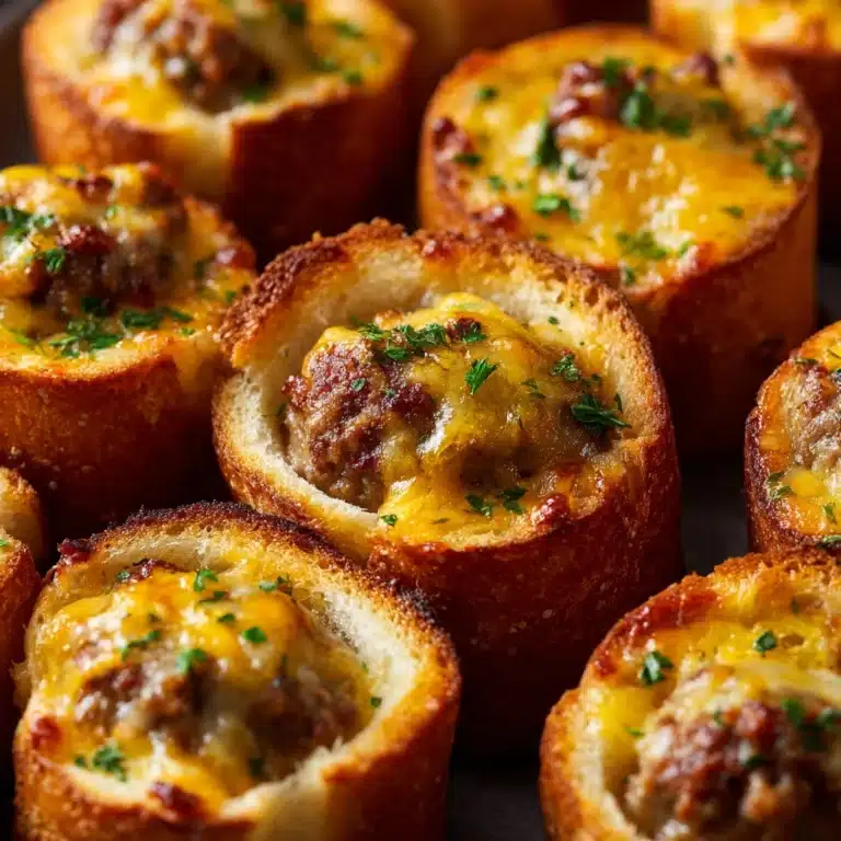 Sausage-Cheese Ball Biscuit Cups Recipe