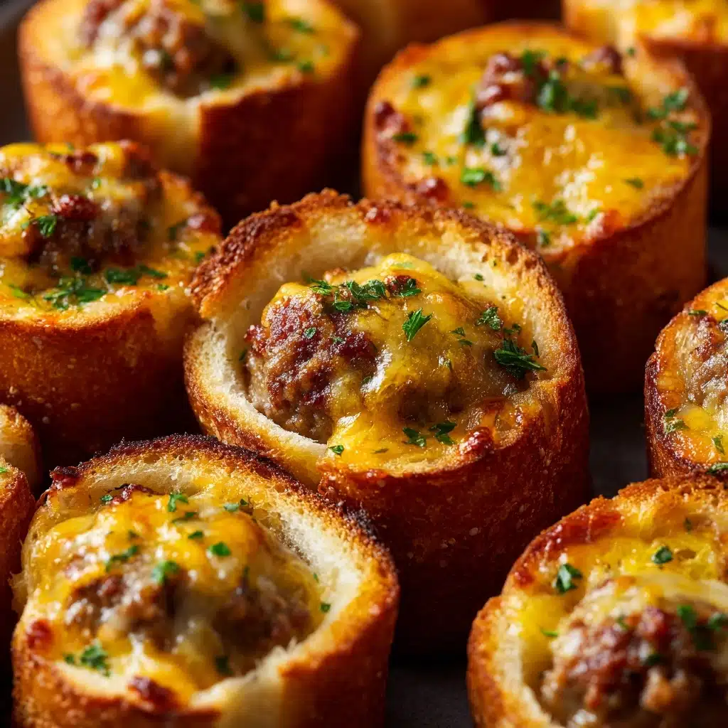 Sausage-Cheese Ball Biscuit Cups Recipe - Recipe Image